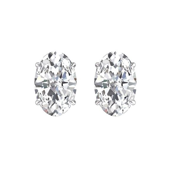 14K 0.50 Ct. Tw. Lab Grown Diamond Earrings - Picture 1 of 3